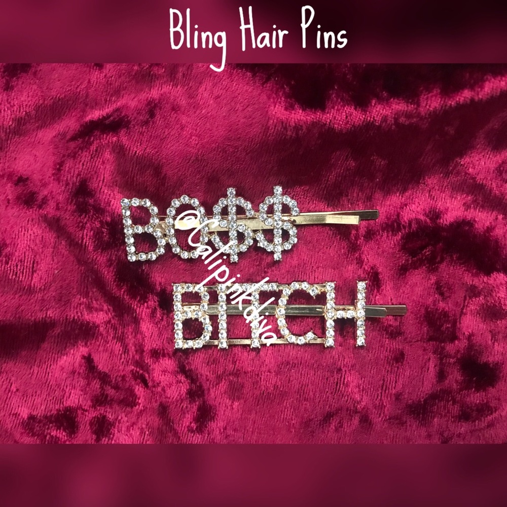 Boss B Bling hair pins
